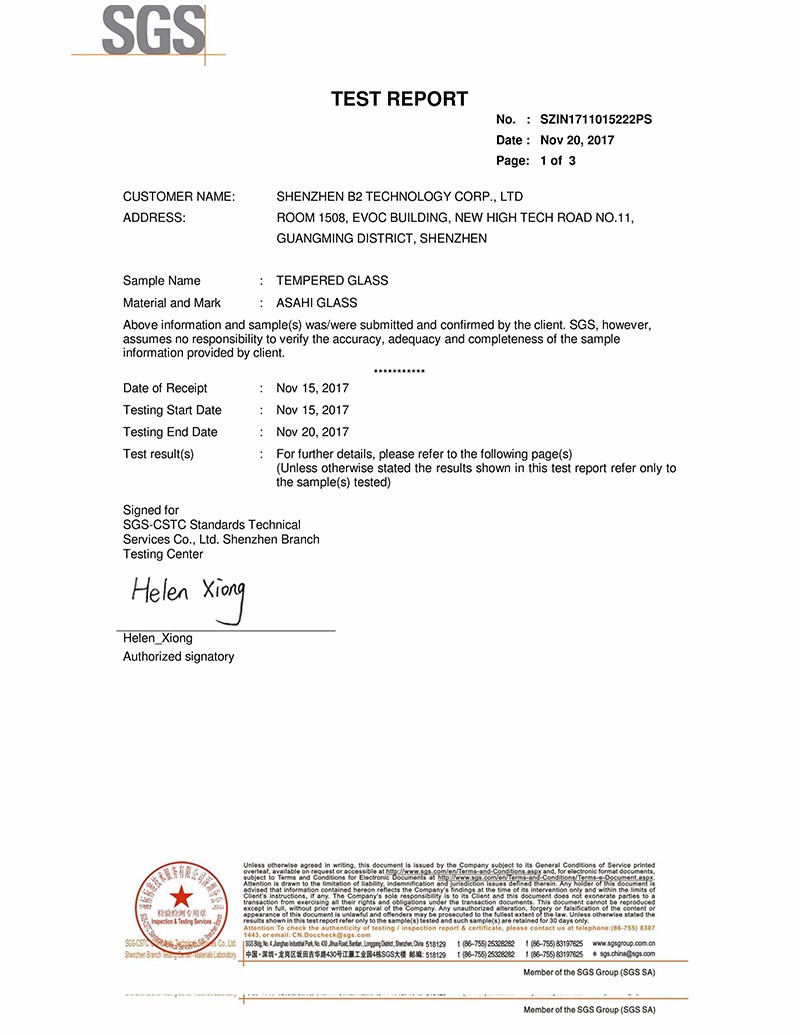 Hardness Test Report